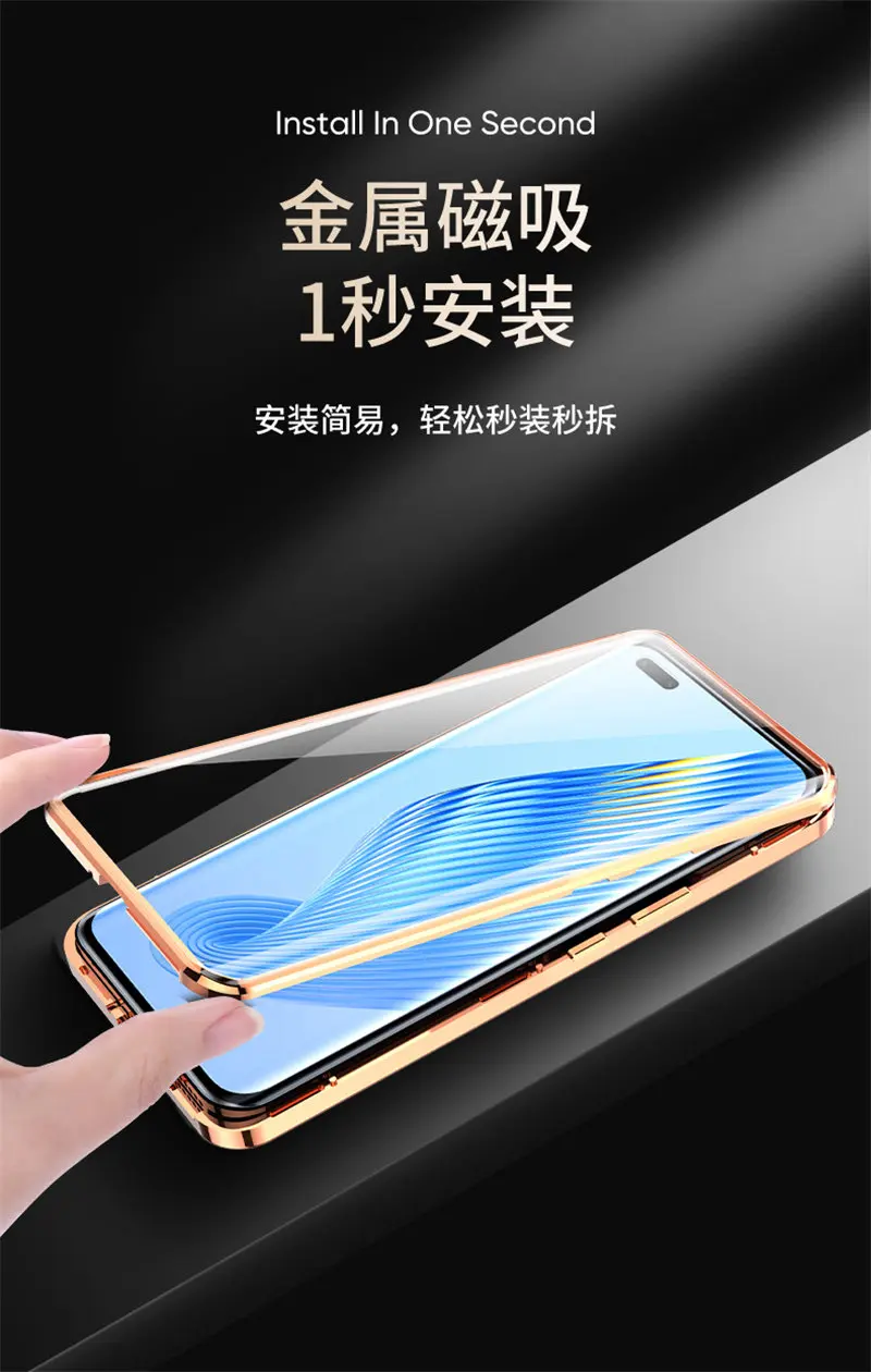 360 Full Protection Metal Bumper Clear Front Glass Case For Xiaomi 12T Xiaomi12T with Back PU Leather Skin Cover Phone Protector