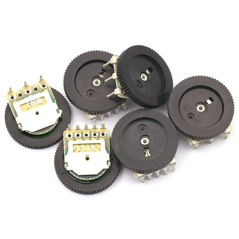 10PCS Double gear dial potentiometer B103 volume switch