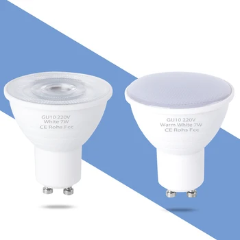 Led 전구 GU10 고출력 5W 7W 에너지 절약 조명 MR16 옥수수 전구 GU5.3 스포트 라이트 220V, 가족 인테리어 조명 천장