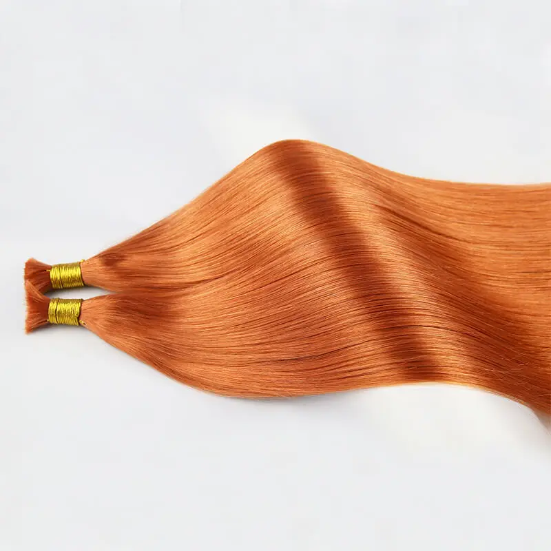 WXMY Human Braiding Hair Bulk No Weft Extensions 12-24Inch Real Human Hair Bulk For Braiding 100g/pcs Remy Straight Bundles #350