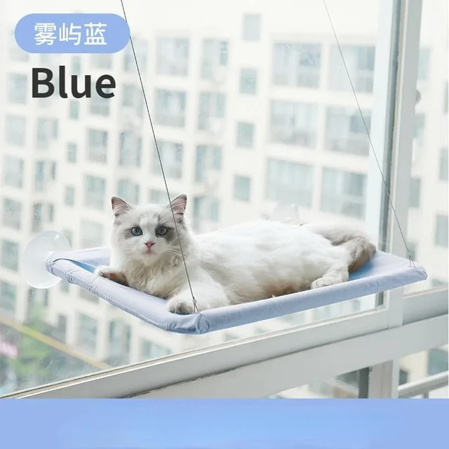 1 Pcs Pet Cat Hammock Hanging Cat Bed Bearing 20Kg Comfortable Cat Sunny Window Seat Mount Kitten Climbing Frame Pet Accessories 4