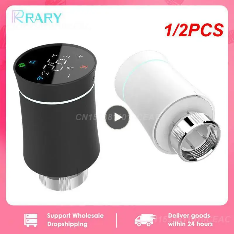 

1/2PCS ZigBee3.0 TRV Tuya Radiator Actuator Valve Smart Programmable Thermostat Temperature Heater Control Alexa home