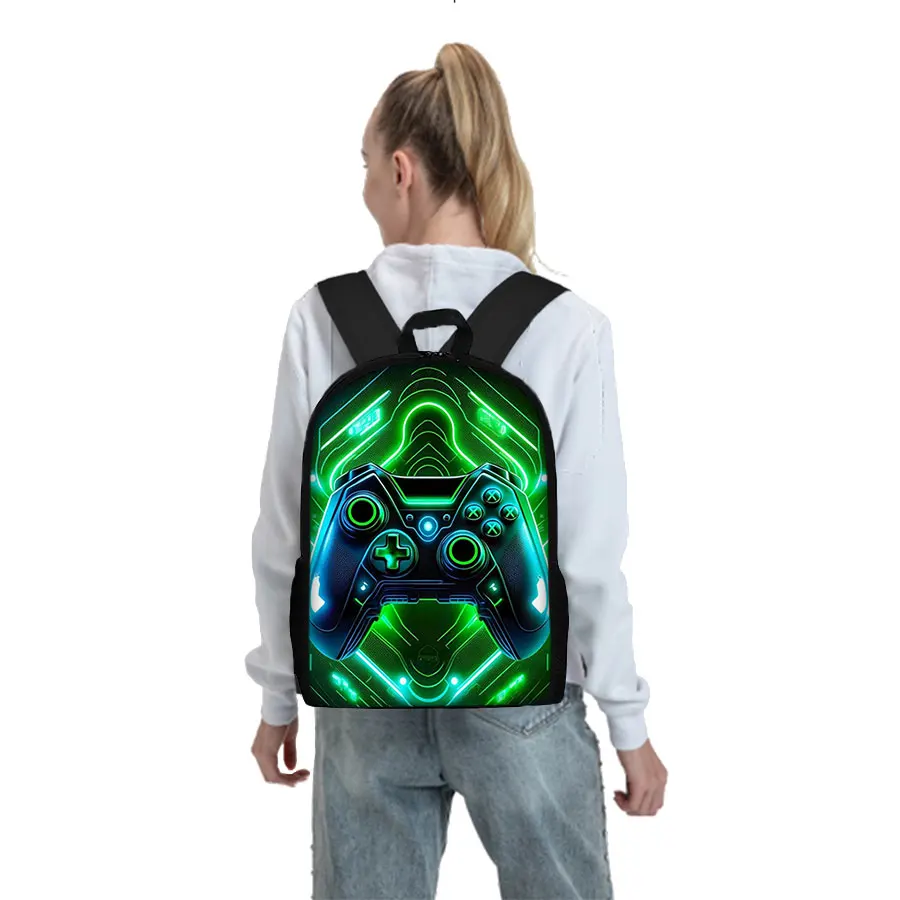 Game Console Pattern Backpack Set Image 5
