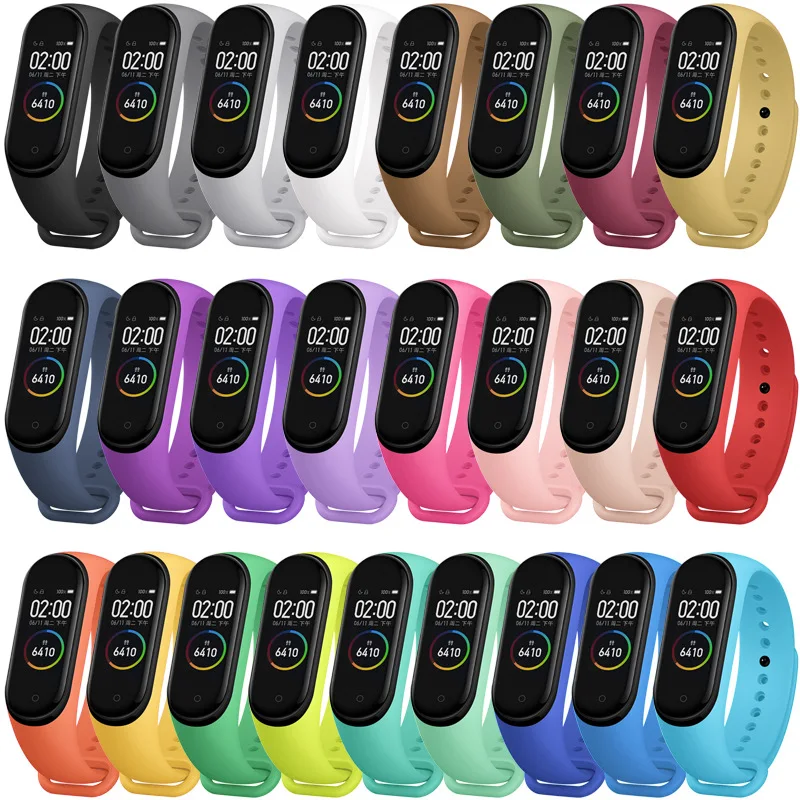

Mi band 7 Colorful Strap Bracelet Accessories Miband 3 4 5 Replacement Silicone Wriststrap Smart Wrist for Xiaomi Mi Band 6