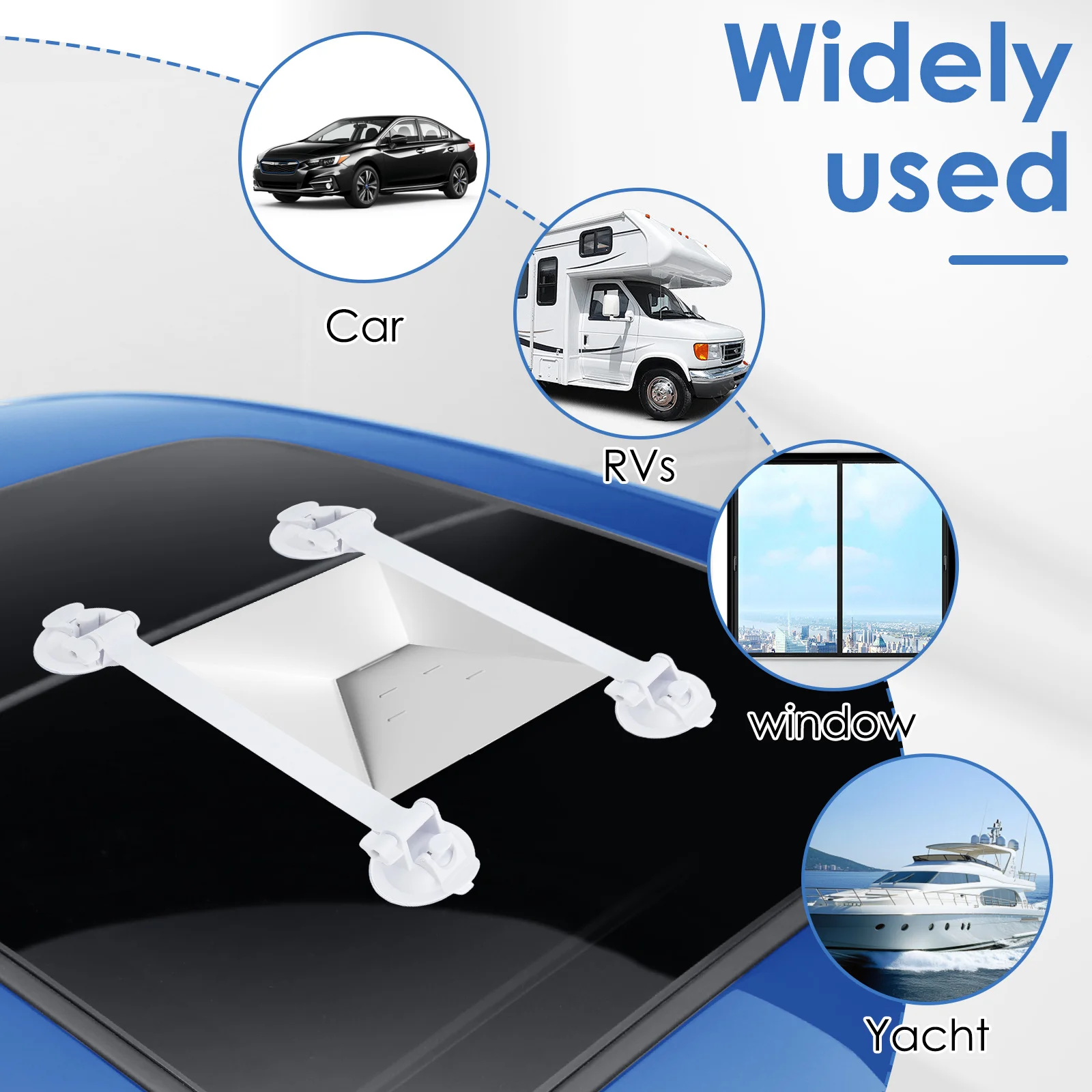 Aluminum Car Sunroof Suction Cup Mount for Navigation