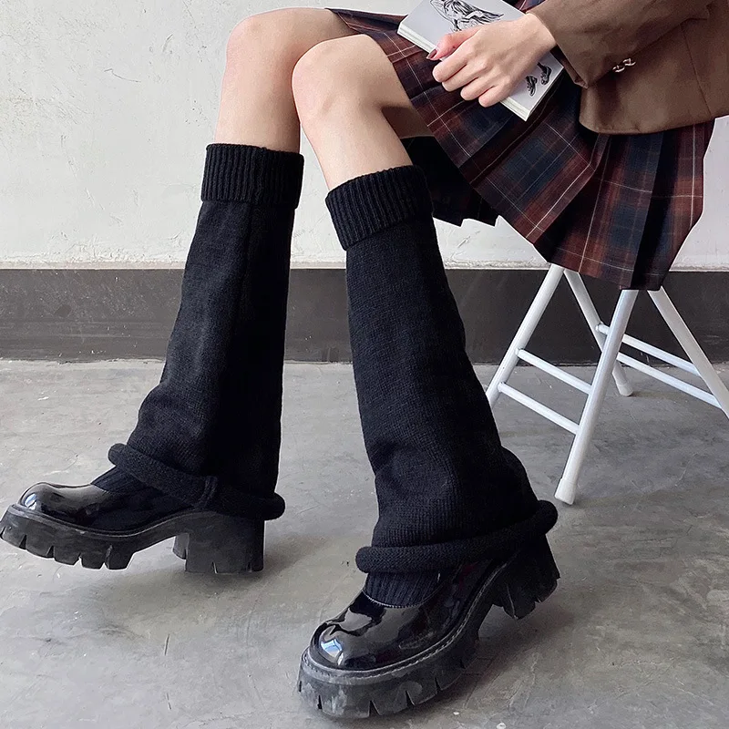 Lolita Socks Cute Flared Knitted Long Warmers Foot Cover Arm Warmer Leg Kawai Jk Autumn Calf Gaiters Sweet Legwarmer leg warmers foot warmers foot socks