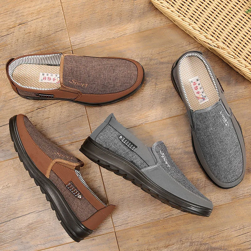 Canvas Shoes Men Classic Loafers Men Casual Shoes Breathable Walking Flat Men Shoes Sneakers Plus Size 2023 3