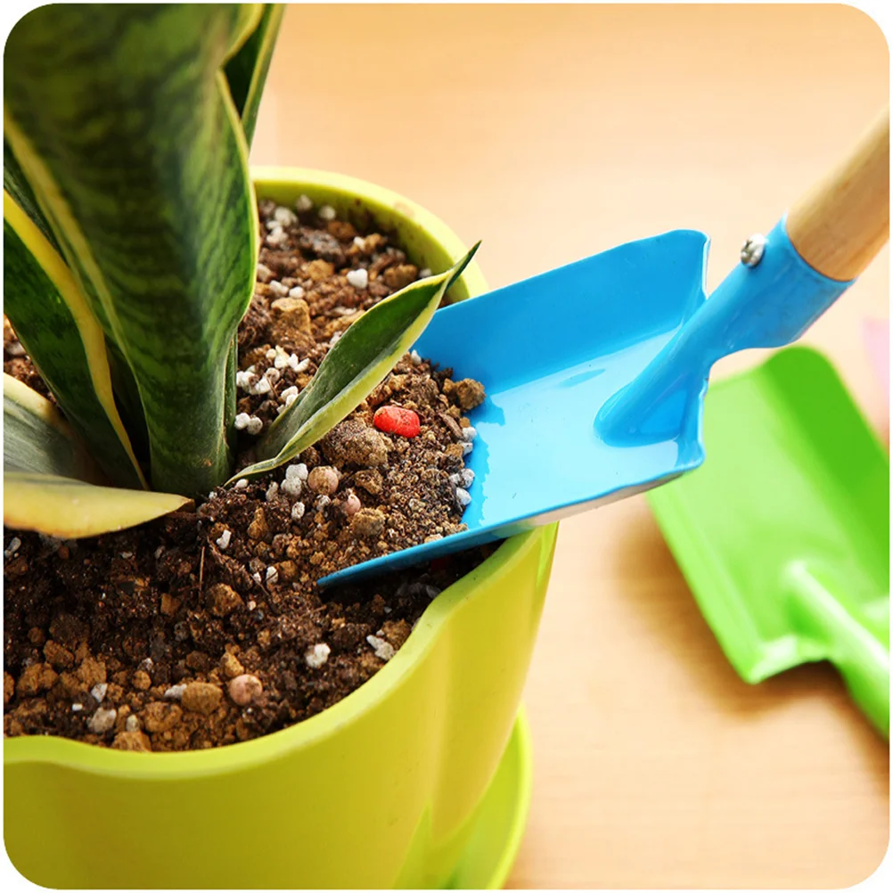 2 Pcs Handheld Tool Succulent Tranplanting Wooden Flower Spade Garden Scoop