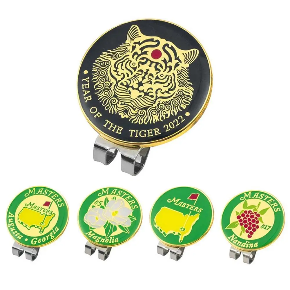 

One Putt Aiming Tool Accessories For Golfer Magnetic Ball Position Mark Golf Training Aids Tiger Golf Hat Clip Golf Hat Marker