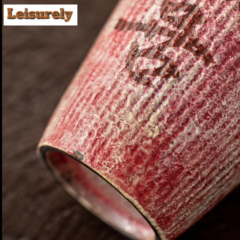 100ml Rock Mineral Colorful Hand-painted Teacup Japanese Tea Bowl Mug Tea-tasting Personal Cup Jianzhan Master Cups Tableware