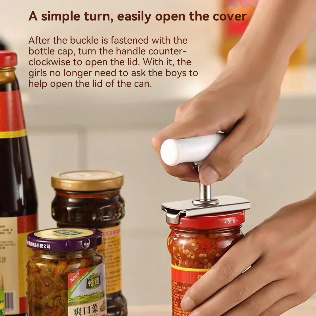 Under Cabinet Anti-Slip Round Jar Opener Counter Opening Bottle Jar Caps  Kitchen