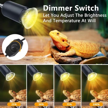 Rotatable Reptile Basking Heat Lamp 2