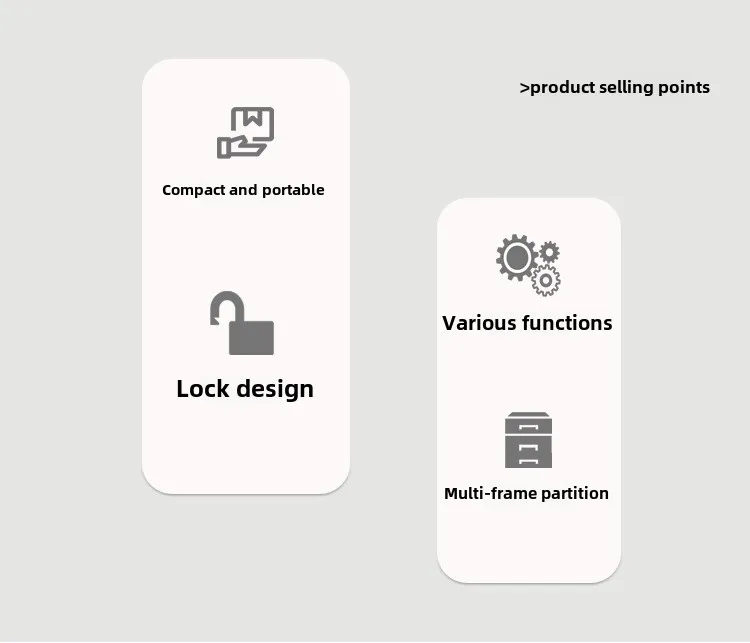 Mini Travel Jewelry Organizer Portable Earrings Necklace Ring Jewelry Box