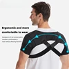 Double Shoulder Support Sports Compression Shoulder Pads Back Pain Relief Double Bandage Cross Compression Protector Sport Brace 6