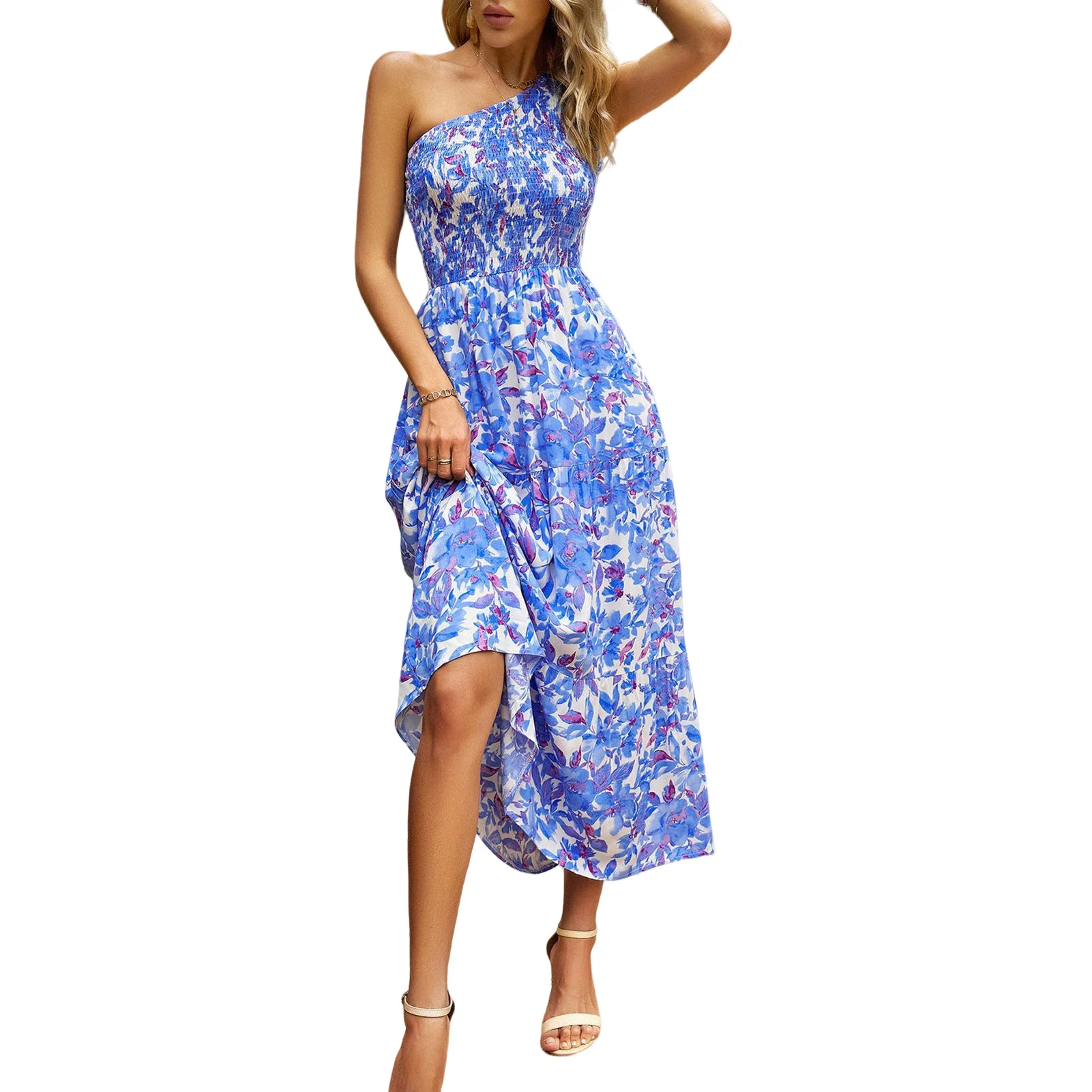 

Женское летнее богемное платье, женское Повседневное платье оверсайз для прогулок, пляжная одежда