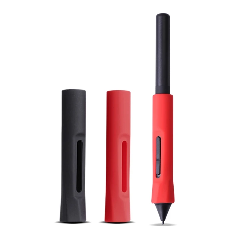 Stylus Pen Slot Protective Sleeve Silicone Grip Holder for Wacom-CTL472 CTL672