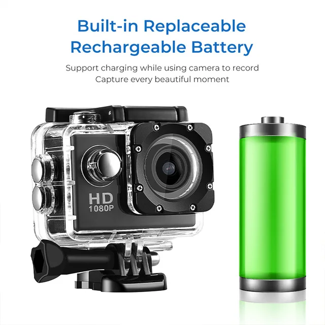 Action Camera Ultra HD 30FDS WiFi 2.0 Underwater Waterproof Cam Helmet Video Recording Camera Sports Cameras Outdoor Mini Cam DV 5