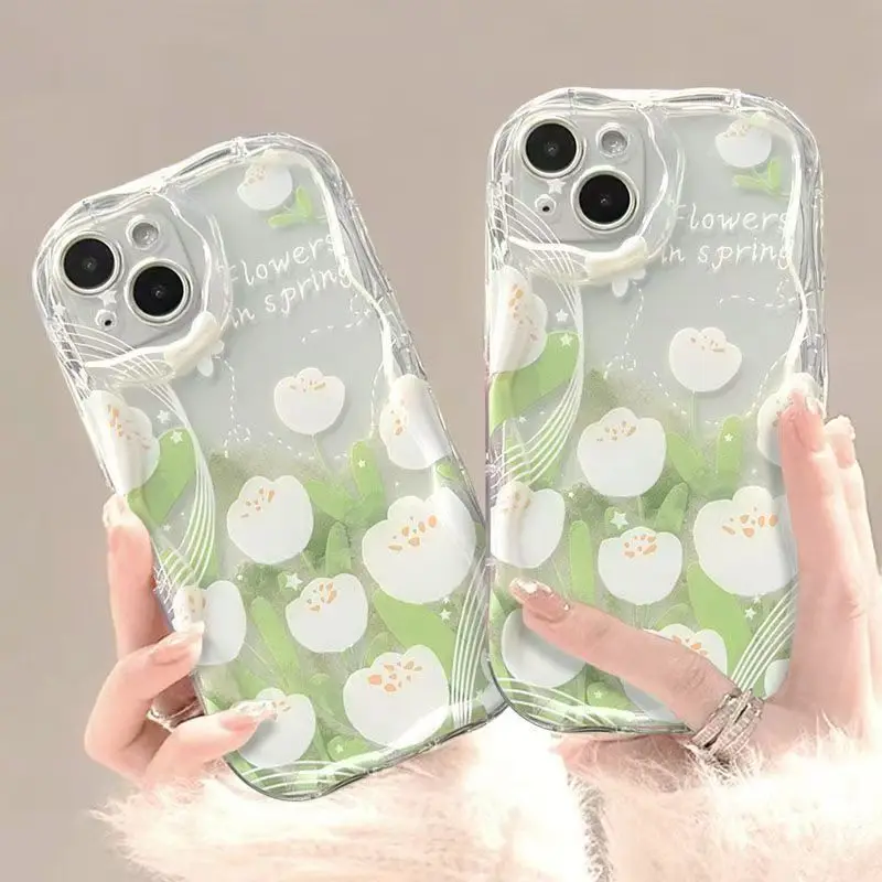 Tulip Flower Wave TPU Phone Case
