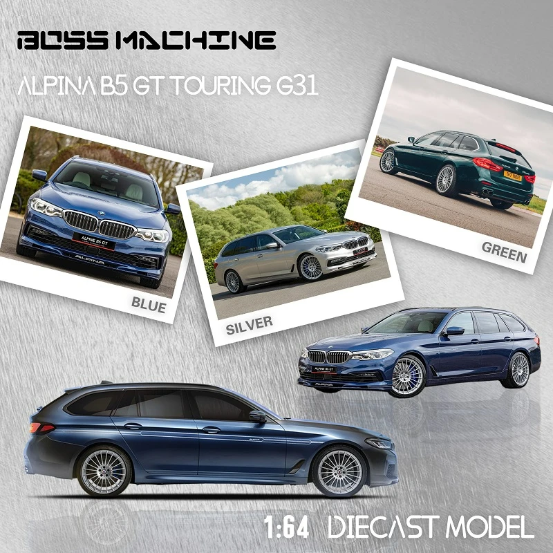 

**Pre-Order** Boss Machine BM 1:64 Series 7 G31 Alpina B5 Biturbo Touring GT Diecast Model Car