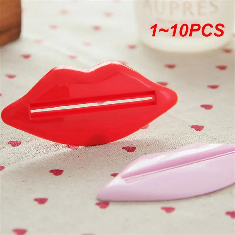 

1~10PCS Presser 5.2g Preferred Material Novel Shape Two-color Optional Simple To Use Household Products Toothpaste Squeezer Red