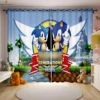 Cute Cartoon Cat Digital Printing Curtain Bedroom Living Room Kitchen Dormitory Decorative Curtain Easy To Wash And Care 2 PCS 3
