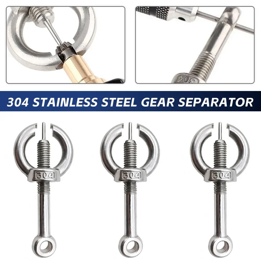 1Pc 304 Stainless Steel Gear Extractor M10 Stud Motor Rama Multi-Function Disassembly Tool for 480/480D Motor Gear Extractor