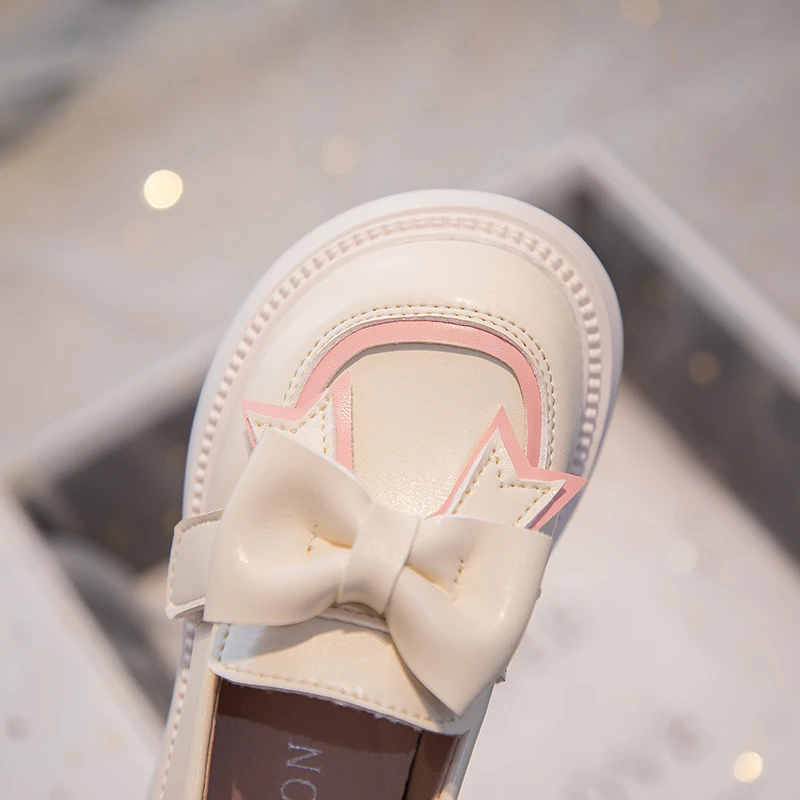 ULKNN Spring Footwears For Girls Children's Leather Shoes Fashion Solid Color Kids Summer Princess Party Shoes 23-33 Flats