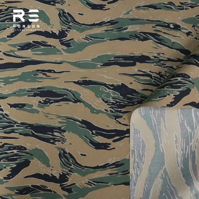 500D nylon oxford Marpat Tiger Stripe camofuflage tactical fabric for bag vest