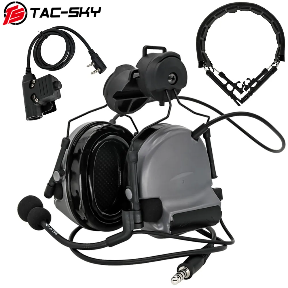 tower climbing harness TAC-SKY Tactical Headset COMTAC II Helmet Bracket Airsoft Headphone and Tactical PTT and Military Headset Peltor Comtac Headband builders gloves