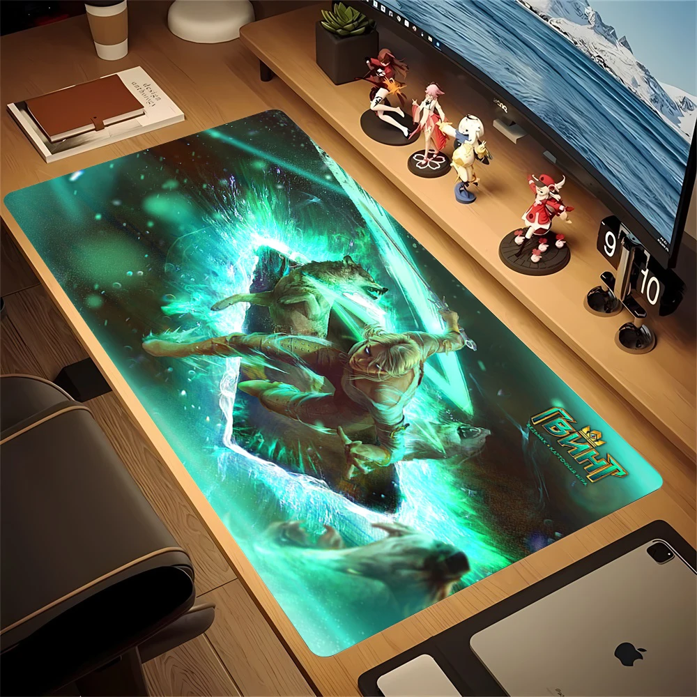 XXL Non-Slip Rubber Desk Mat - The W-Witchers 3 Gaming Design