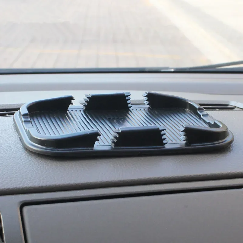 Double card type Silicone Anti-skid Mat Car Dashboard Pad Phone Holder For IPhone Samsung GPS Navigator