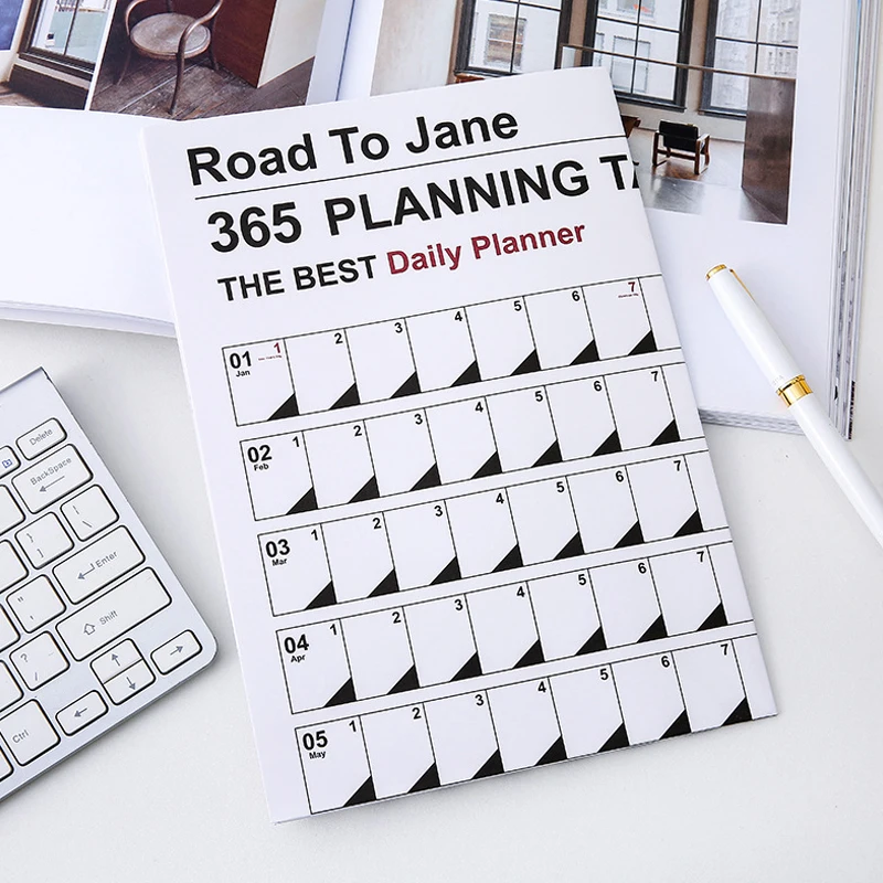 2024 Wall Hanging Calendar Kawaii Yearly Planner Sheet Memo Pad To Do List Agenda Schedule Organizer Check List Home Office