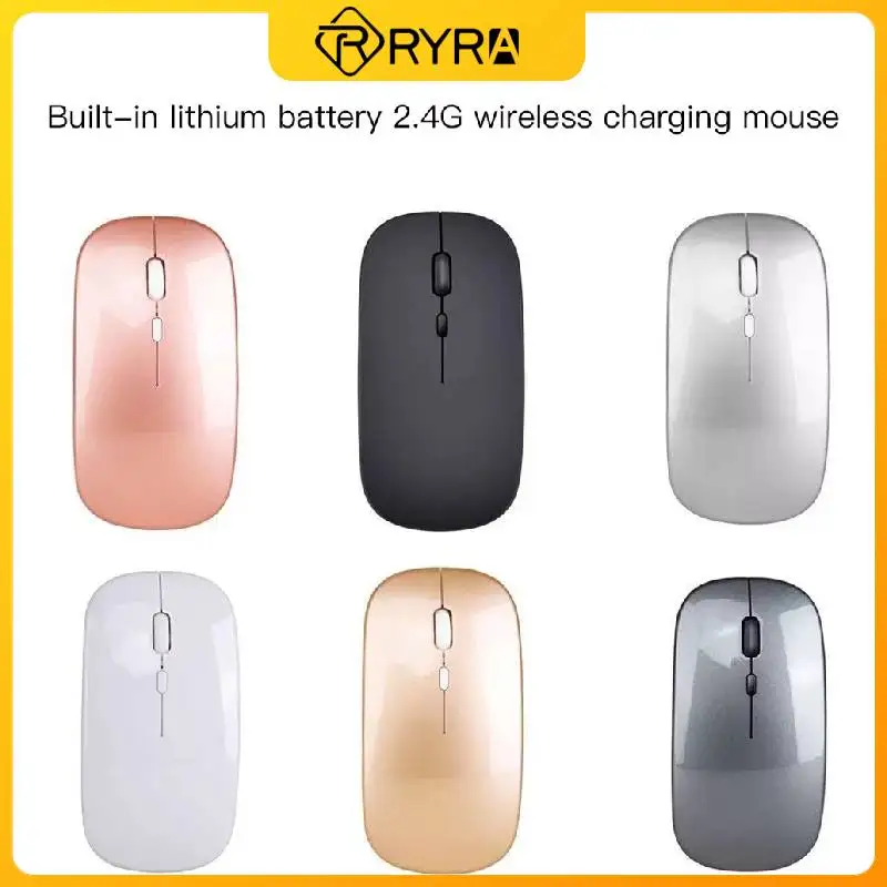 

RYRA Mouse Wirelesss 2 In 1 Wireless Dual Mode Optical Mouse 2.4G Mouse Ergonomic Rechargeable Mice For Laptop PC