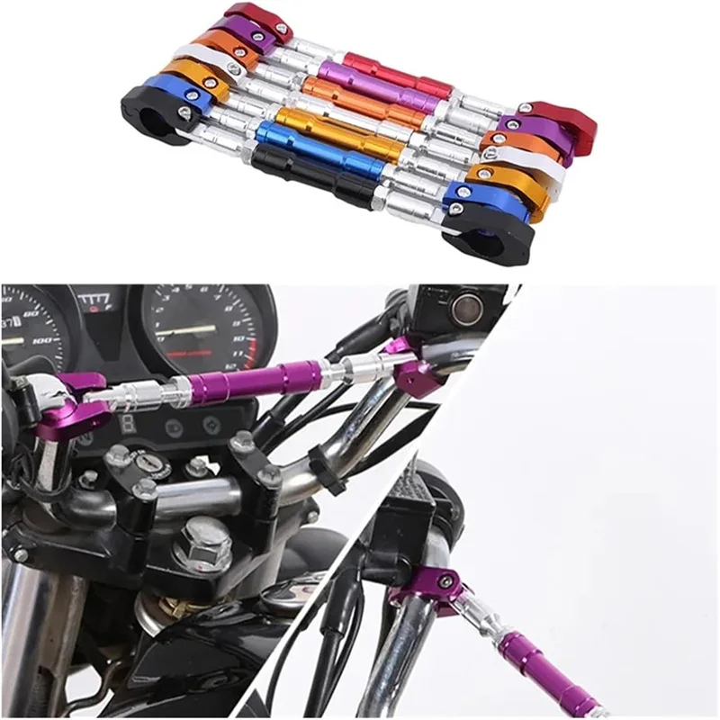 Aluminum Alloy Motorcycle Handlebar Reinforcing Balance CrossBar Strengthen Lever Bar Adjustable Universal