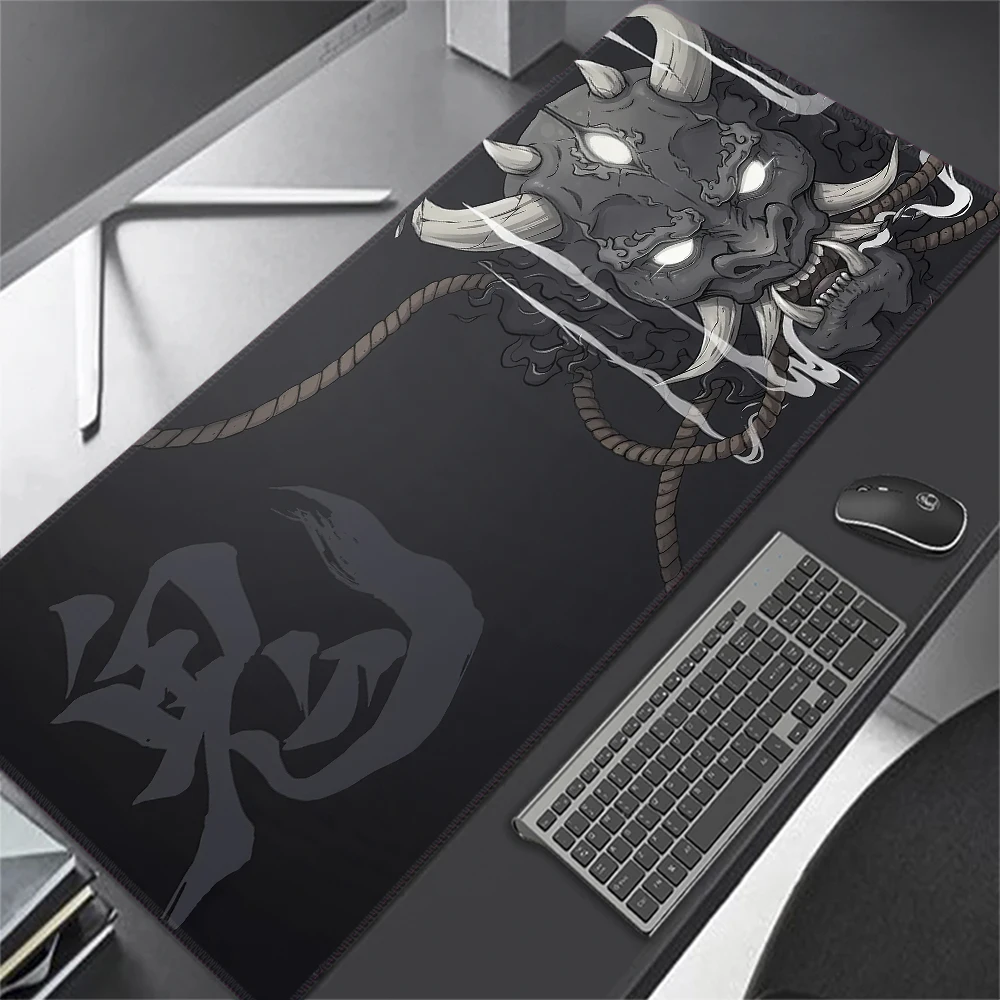 Japonês Anime Mouse Pad para Gamer Grandes Acessórios para Jogos Computador Gamer Rug Desk Mat Preto Apex Laptop xl