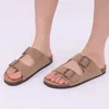 Evshine Women Clogs Sandals New Cork Clogs Slippers Women Outdoor Beach Summer Flat Sandals With Double Buckle Non-slip Slippers 6