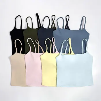 Débardeur Yoga Col Carré (Brassière Intégrée) 6 Débardeur Yoga Col Carré (Brassière Intégrée)