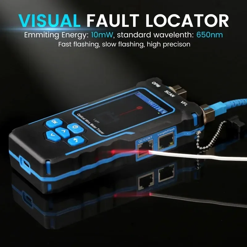 NF-8508 Network Cable Tester LCD Digital Rechargeable Network Line Finder Wire Tracker PoE Checker Optical Wire Meter