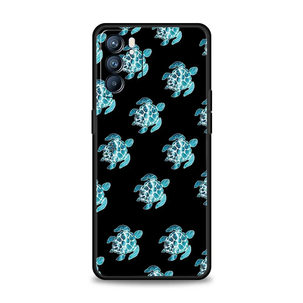 Cartoon Sea Turtle Ocean Blue Phone Case