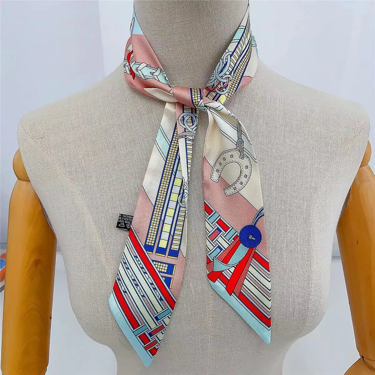 Damen-Gürtel im französischen Stil, Kettenschal, 1 Stück, langes Band, Haarband, Krawatte, Ganzjahres-Handtaschengurt, vielseitiges Accessoire – Detail 15
