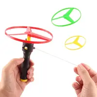 Kids Pull String Flying Disc Propeller Helicopter Outdoor Toys Fun Game Sports Flying Spin Top Children Development Toy 1