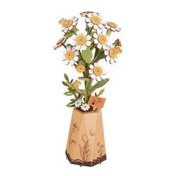 Exquisite 3D Wooden Puzzle Bouquet - Eternal Flowers Romantic Gift (TW061)