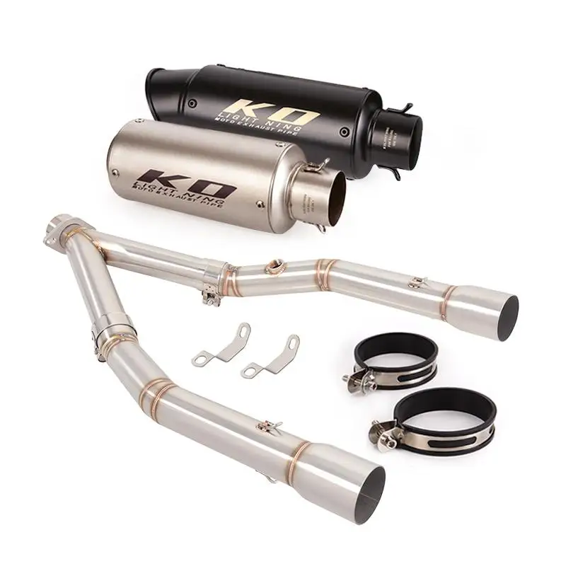 Exhaust Pipe For BMW G310R G310GS 2017-2022 Motorcycle Escape Muffler Front Pipe Steel Header High Double Row Connect Tube - Image 3