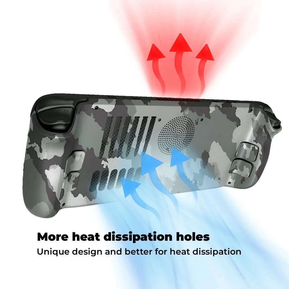 

Black Suitable For Steam Deck Game Machine Shell Anti-drop Dust Cooling Effect Good Shell Game Machine Accessories