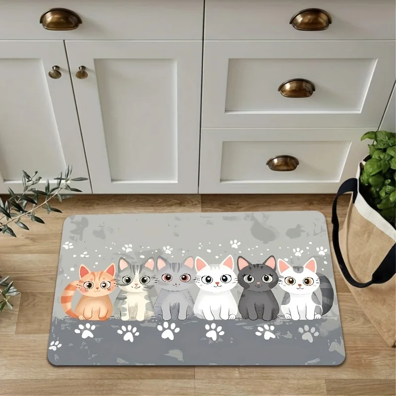 VIKAMA Cartoon Home Decorative Carpet - Soft, Water-Resistant Fuzzy ...