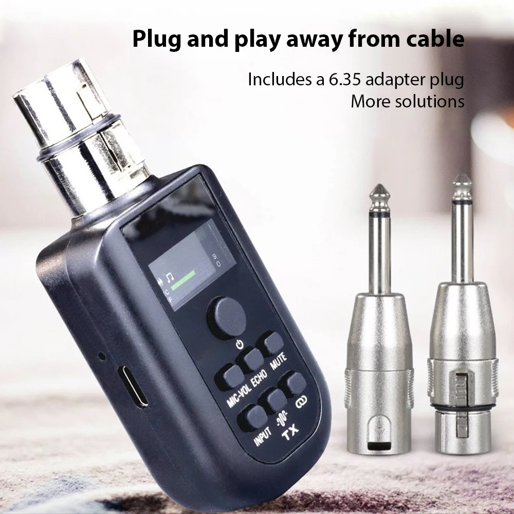 Microfono sistema Wireless sistema trasmettore microfono Wireless ricevore trasmettore UHF DSP per microfono VS jayete c 01  18