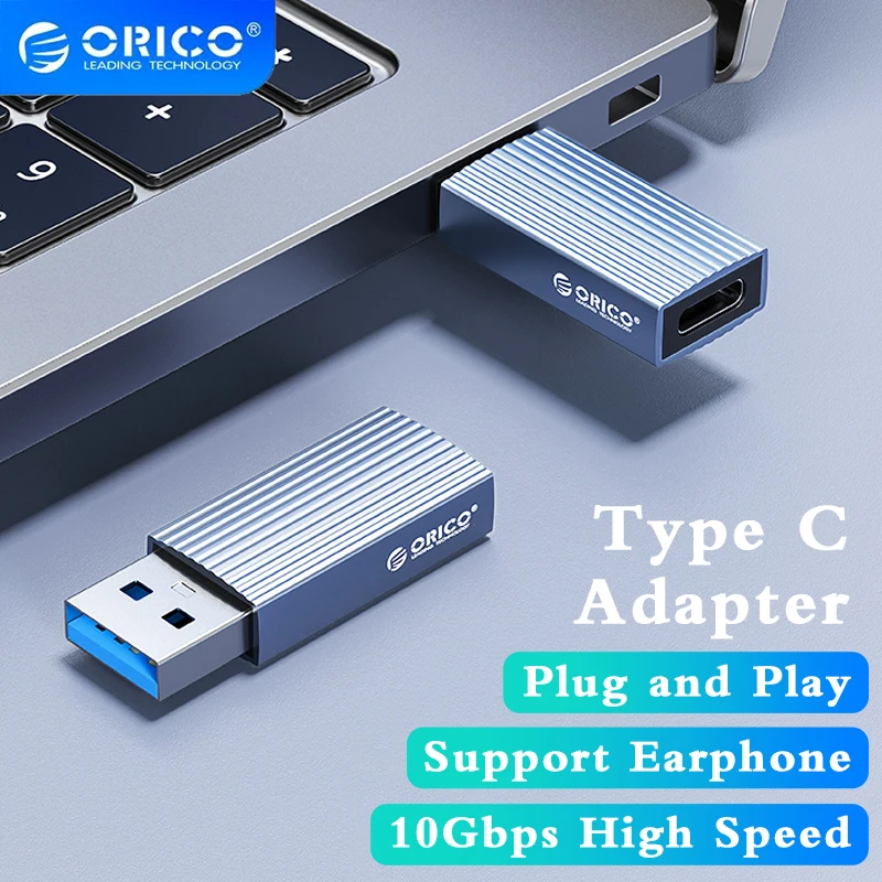 Orico-usb 3.1 para Adaptador tipo c Usb-c Fast Charge Cabo de Dados Conversor 10gbps Cabeça de Transmissão para Computador Macbook Otg Connect