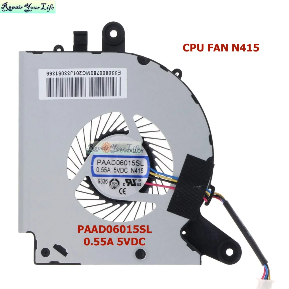 MS-17F3 노트북 CPU GPU 냉각 팬 쿨러, MSI GF75 얇은 8RC 8RD 9SC 9SD 노트북 PC 팬 라디에이터, PAAD06015SL N416 N415, 신제품