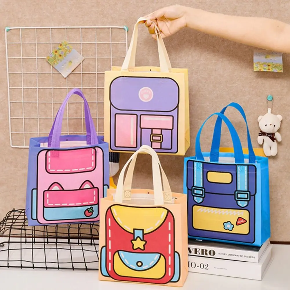 

1Pcs Non-woven Gift Packaging Handbag Sweets Package Snack Cookie Candy Candy Bag Kids Party Supplies Tote Bag