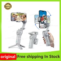 M01 3-Axis Anti-Shake Handheld Gimbal Phone Stabilizer Foldable Holder Selfie Tripod with Fill Light for iPhone Smartphone